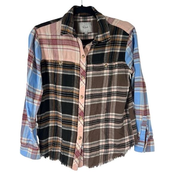 Rails Brando Chelsea Plaid Button Down Flannel Shirt XS Women’s - Picture 2 of 10
